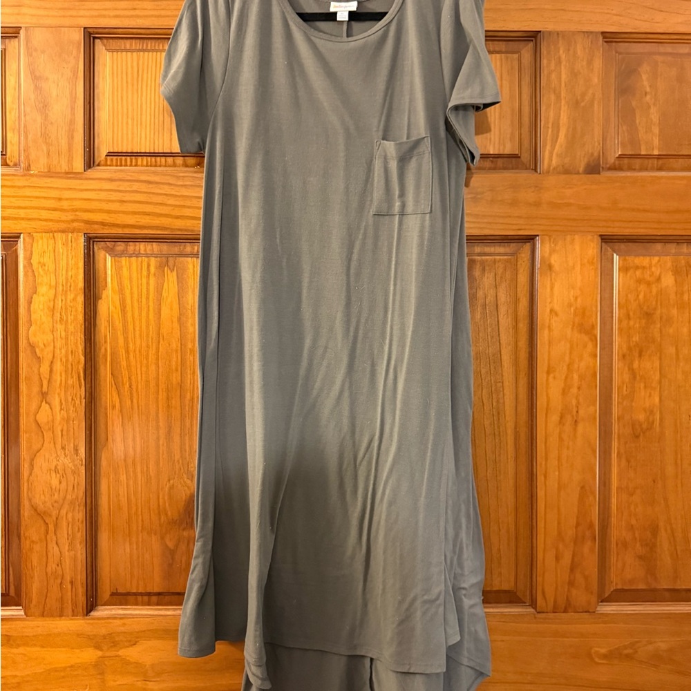 LuLaRoe High Low Dress in Gray